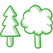 Icon mit zwei Bäumen